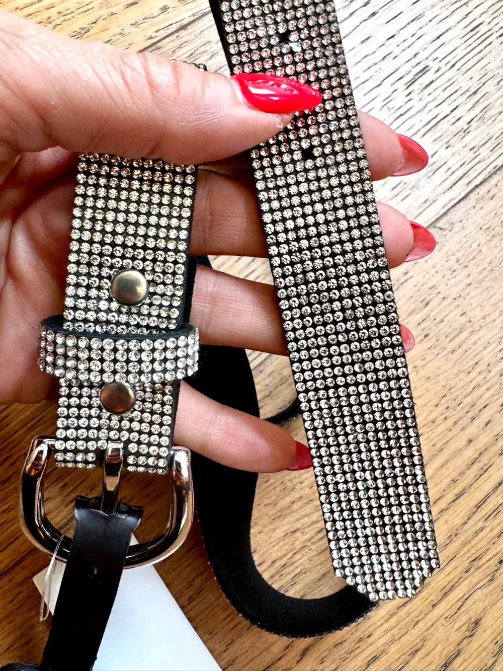 NWT Rhinestone Belt Size L/XL